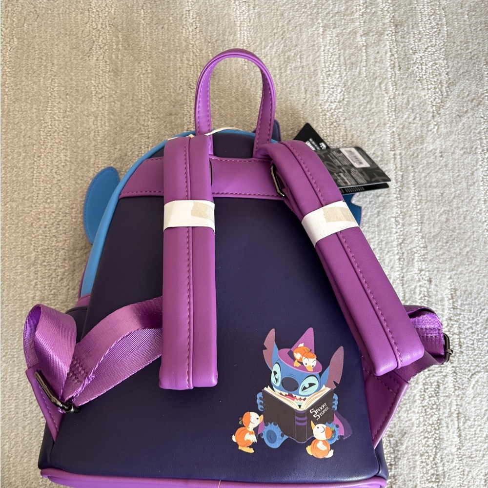 Loungefly Stitch Exclusive Spooky Stories Halloween Glow Mini Backpack - Picture 3 of 5